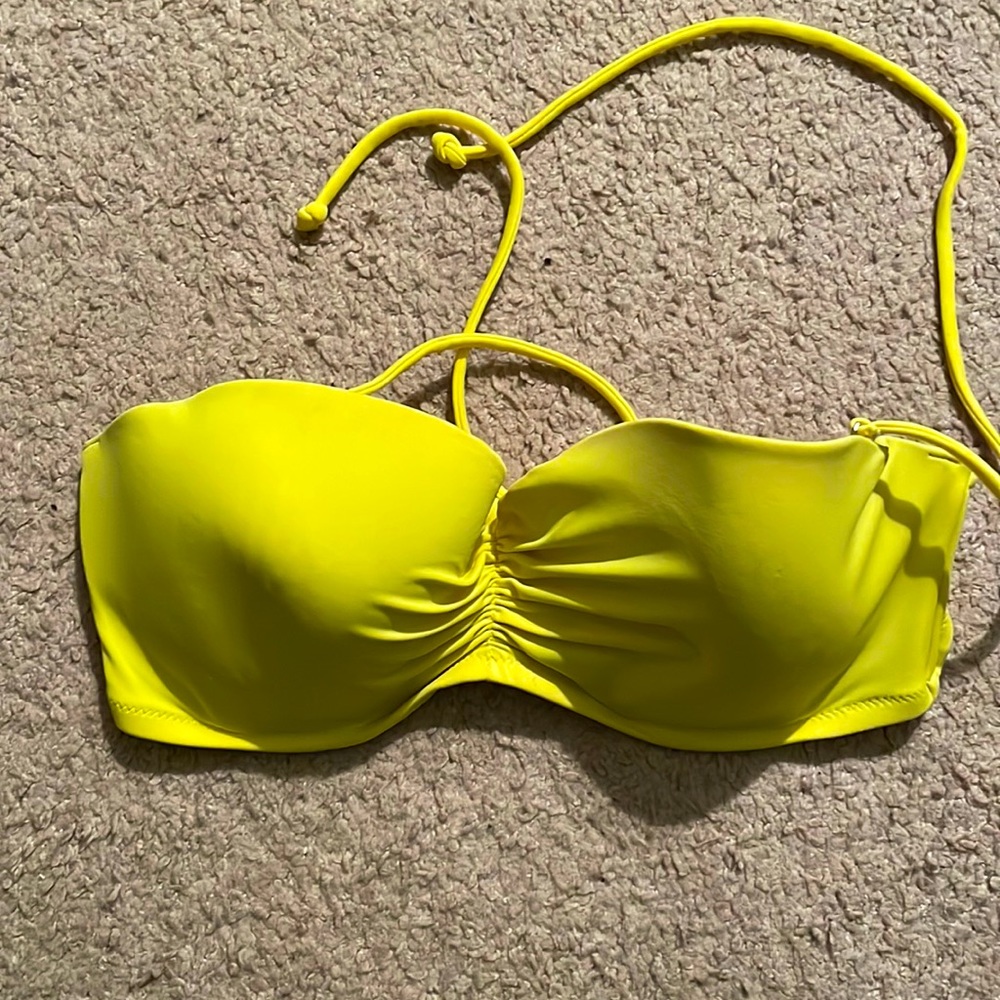 Yellow bikini top
